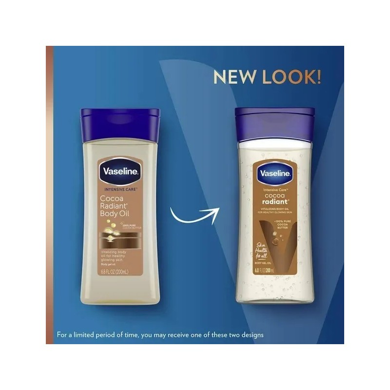 Vaseline Cocoa Radiant Body Oil Humectante Corporal 200ml