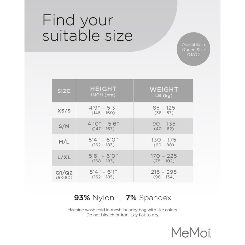 MeMoi Diamond Argyle Control Top Tights Black Large/X-Large