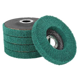 5Pcs 5" x 7/8" Nylon Fiber Flap Disc Polishing Grinding Wheel,Scouring pad Buffing Wheel for Angle Grinder, Polishing Tools (Grit 180)