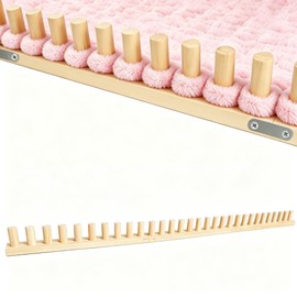 FRYTEPUYE Chunky Blanket Loom - Loom for DIY Throw Blankets, Adjustable Size Hand Knitting Yarn Chunky,No Needles Required,Beginner Friendly Yarn Craft (46Inch)