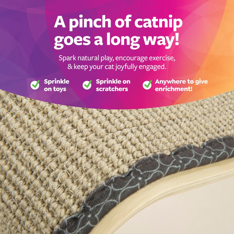 SmartyKat Sisal Angle Ramp Cat Scratcher, Natural Woven Sisal Surface