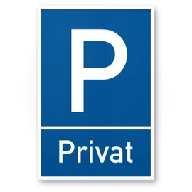 Komma Security Parking Sign Private 20 x 30 cm Sign Private Parking Private Parking Sign Reserved – Parking Space Free Rented Parking Prohibition False Parking