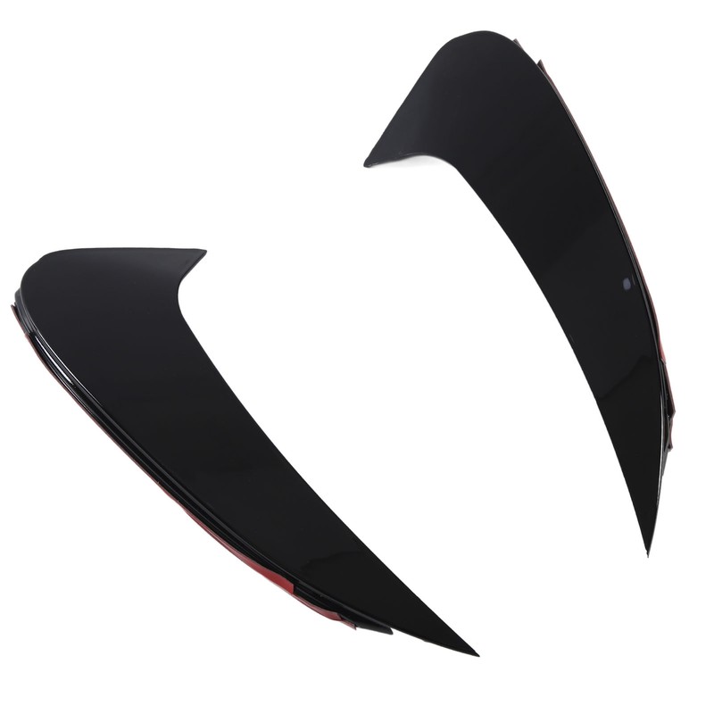 Pair of Rear Bumper Air Vent Spoiler Splitter Glossy Black