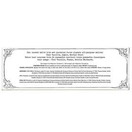 C.O. Bigelow All Purpose Salves, Variety Pack of 3 Lip Balm Tins for Chapped Lips & Dry Skin, Coco Vanilla, Apple, Herbal Mint Moisturizing Lip and Skin Salves, 0.8 oz each