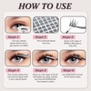 Cluster Lashes,Lankiz Individual Eyelashes D Curl 10-16mm Reusable DIY Individual