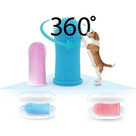 MASCOTODO Finger DogToothbrush for Dogs Oral Hygiene, Effective and Gentle Cleaning, Ideal for Dogs and Pets Whit of The Dog Tooth Brushing Kit