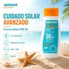 Bloqueador Solar Crema Fps50 Vitamina E Agrado 250ml