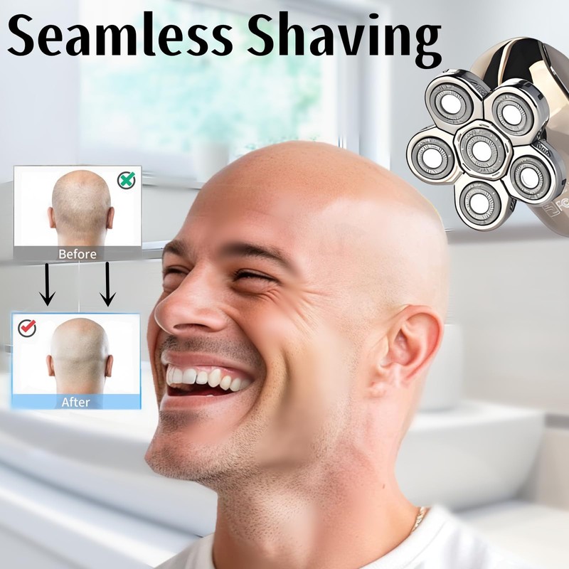 6D Blade Head Shaver Replacement for AW Shaver - White,