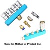 Beduan 1/4" 2 Way 5 Port Aluminum Air Hose Inline