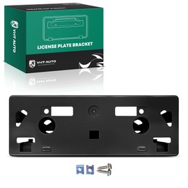 YHTAUTO Front License Plate Frame Compatible with Lexus GX460 2020-2023 Sport Utility, Plastic Black Bumper License Plate Bracket, No Drill Licence Plate Holder