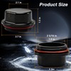 KPALAG 2Pcs Trailer Bearing Dust Cap Wheel Hub Grease Cover