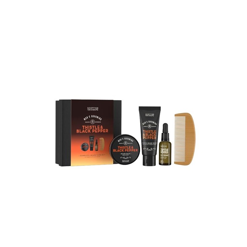 Scottish Fine Soaps Men's Grooming Thistle & Black Pepper Complete