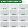 Motoforti Sandpaper Hook & Loop Sanding Sheets 2.95Inch x 2.95Inch