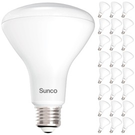Sunco 24 Pack BR30 LED Bulbs, Indoor Flood Lights CRI93 11W Equivalent 65W 5000K Daylight 850 Lumens, E26 Base, 25000 Lifetime Hours Interior Home Residential Dimmable Recessed Can Light Bulbs - UL