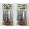 Olay 2 Pack- OLAY Masks Clay Stick, Glow Boost, White