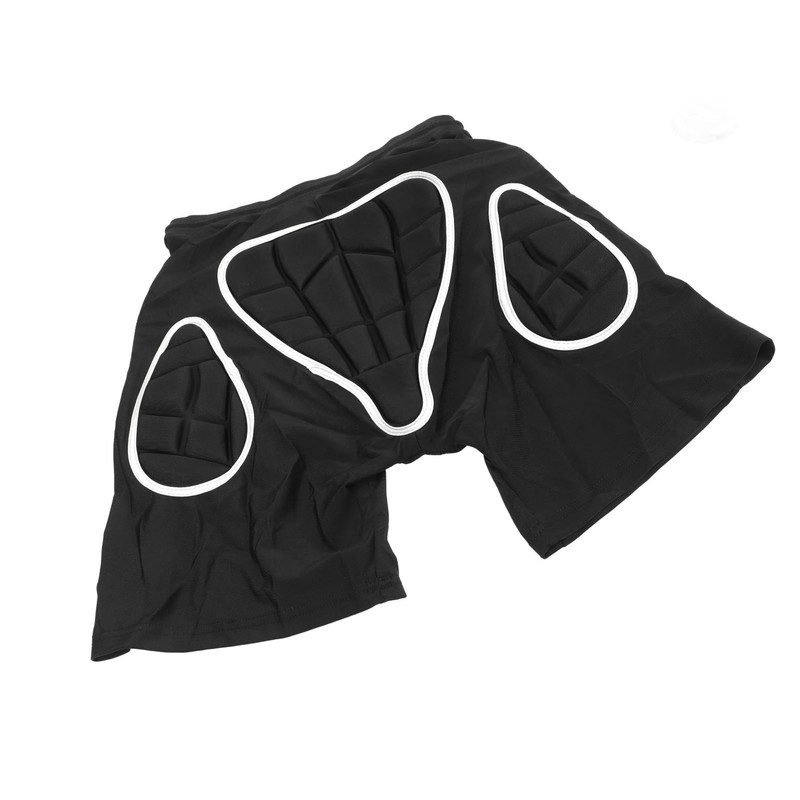Silver Black Skiing Hip Protection Shorts Impact Resistant Breathable Skating
