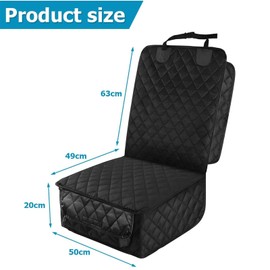 TKSE Dog Car Seat Covers,Front Seat Cover for Dogs,Rubber Backing Front Seat Cover,600D Oxford Cloth Waterproof,Scratch Resistant Prevent Slip Full Cover Dog Vehicle Mat for Cars Trucks SUV