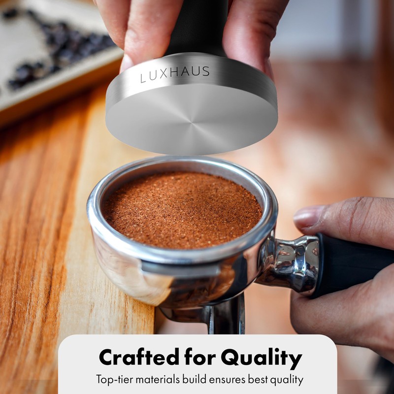 LuxHaus 53mm Espresso Tamper - Premium Barista Coffee Tamper with