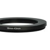 vhbw 58mm to 43mm Step Down Ring Adapter for Camera