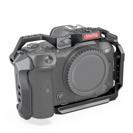 SmallRig R5 / R5 C / R6 Cage for Canon R5 R6 R5 C, Aluminum Alloy DSLR Rig Stabilizer with Cold Shoe, 1/4"-20 and 3/8"-16 Threaded Holes for Filmmaking, Video Shooting 2982B