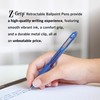 Zebra Pen Z-Grip Retractable Ballpoint Pen, Smooth-Flowing Blue Ink, 1.0mm