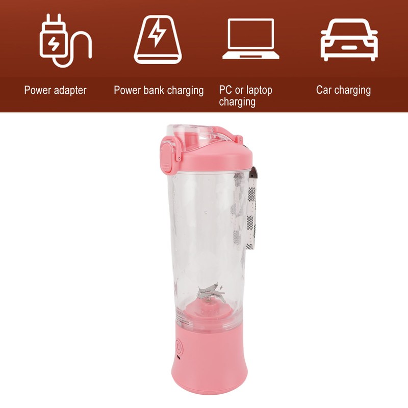 Portable Blender 600ml 2 Modes 150W 18000RPM USB Rechargeable 4000mAh
