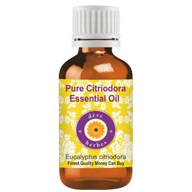 Deve Herbes Pure Citriodora Essential Oil (Eucalyptus citriodora) Steam Distilled 5ml (0.16 oz)