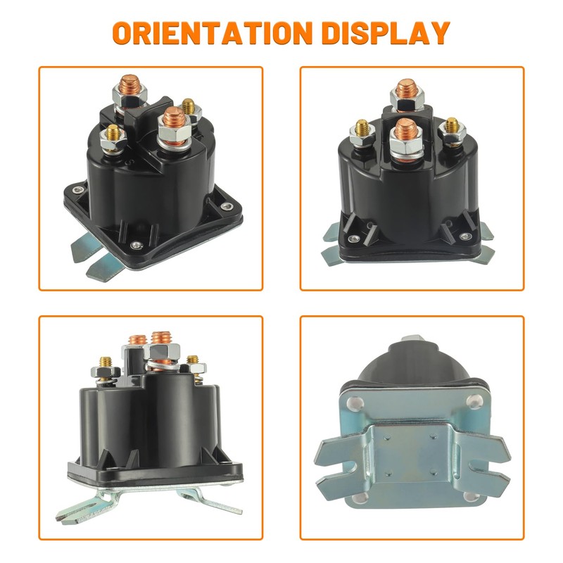 HUAREW Dump Trailer Solenoid 12V 4 Terminal 100 Amp Intermittent
