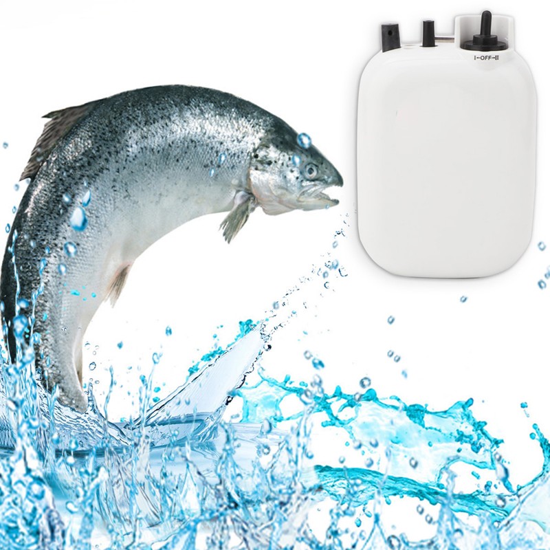 Portable Mini Outdoor Ultra Silent Fishing Air Pump Waterproof Fishers