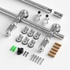 CCJH 6.6FT Stainless Steel Sliding Door Hardware Kit Heavy Duty