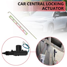 The Lord of the Tools 4 Sets Car Auto Heavy Duty Power Door Lock Actuator Suitable for 2 Wire 12V Auto Central Locking System Motor Plastic Black