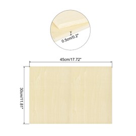 MECCANIXITY 3pcs Basswood Sheet 18 x 12 x 3/16 Inch Unfinished Wood Boards Plywood for Crafts Laser Cutting with Smooth Surfaces