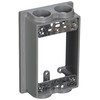 TayMac SE475S Weatherproof Box Extension, 1-Gang, (4) 3/4-Inch Outlets, Gray