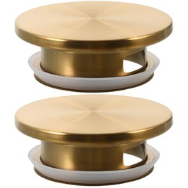 Garneck 2 Pcs Golden Carafe Lids Only: Water Pitcher Lids Replacement - Stainless Steel Jug Covers for Glass Kettle Leak-Proof Beverage Jug Cap Drinking Bottle Stoppers