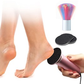 Elektrische Fußfeile Harte Haut Entferner, Professionelle Elektrische Fußschleifer Pediküre Werkzeuge (Einstellbare Geschwindigkeit) mit 60 Schleifpapierscheiben und Sauberer Bürste für trockene tote