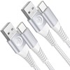Aioneus 2-Pack USB C Cable 6FT + 3-Pack Charger Block