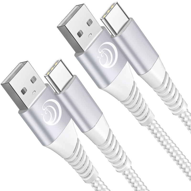Aioneus 2-Pack USB C Cable 6FT + 3-Pack Charger Block