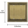 Henne Bery Sunken Pearls Heavy Duty Decorative Wall Plate Switch
