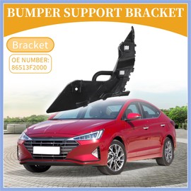 PARSLUCK Bumper Support Bracket No.86513F2000 - Left Driver Side Bumper Bracket - for Hyundai Elantra 2017-2018 ABS Plastic Black - 1 Pc Stable