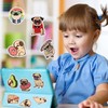 100 Pack Cute Pug Dog Stickers for Water Bottle Car