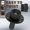 MINGOR-Style RV City Water Inlet with Check Valve Matte Black