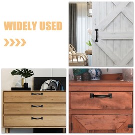 Gadpiparty 6pcs Gate Handle Metal Handle 5 Gate Pull Handle Shed Door Handle Fence Gate Handles for Wooden Fences Outdoor