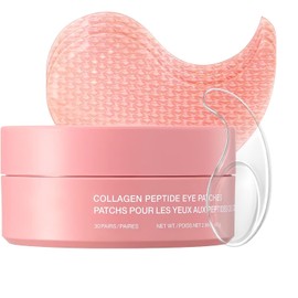Parches de hidrogel coreanos para ojos con colágeno y cafeína, para ojeras Pack 1 polvo a film cuidado facial piel luminosa hidratación tono uniforme