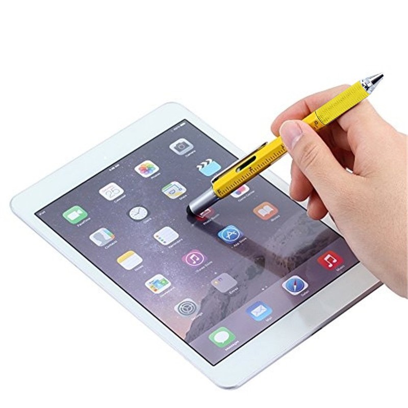 Multifunction Tool Pen, 6 in 1 Tool with Ballpoint Pen,