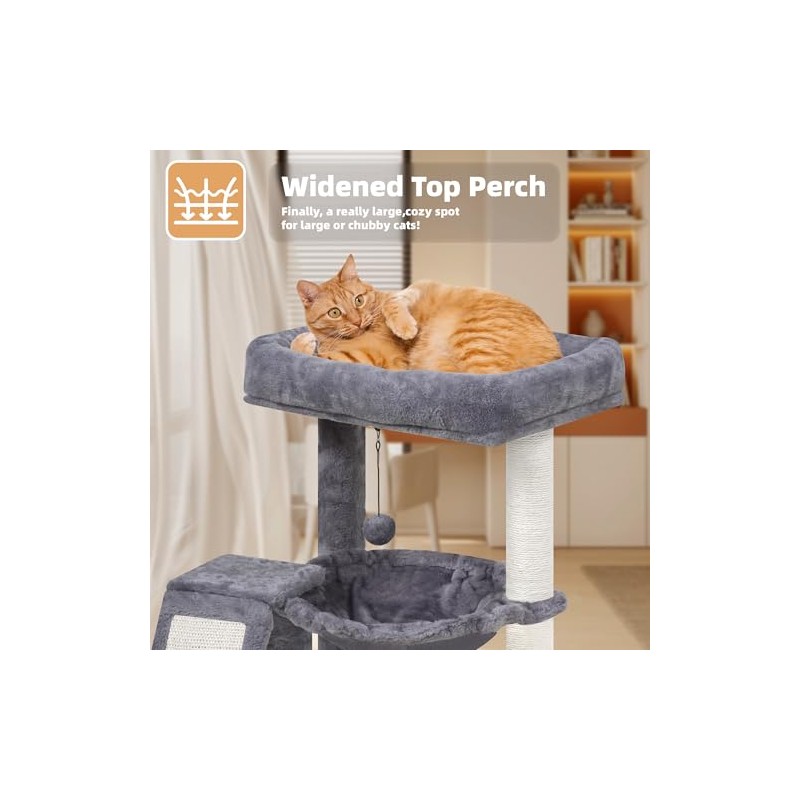YOUPET Cat Tree with Cat Scratching Post for Indoor Cats,