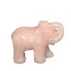 Edelsteinartikel Rose Quartz Elephant, Crystal Elephant 5 cm, Rose Quartz