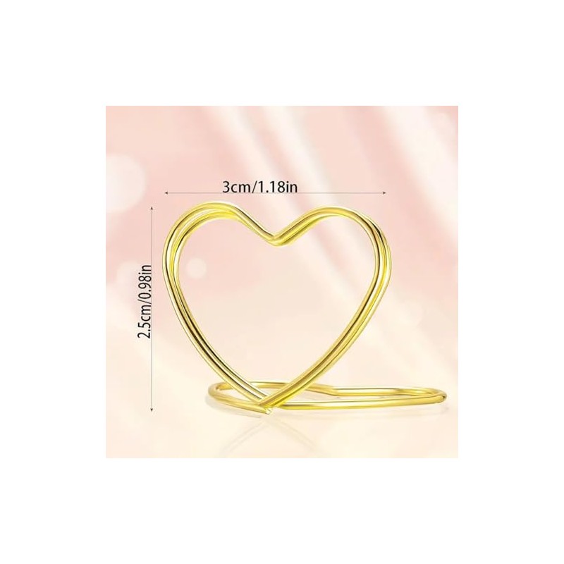 30 segnaposto da tavolo a forma di cuore, per matrimonio,