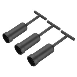 PATIKIL G9 Socket Ring Removal Tool, 3 Pcs PVC Plastic Light Replacing Accessories for Lamp Shade Collar Ring Retaining Ring Tool, 125mm Black