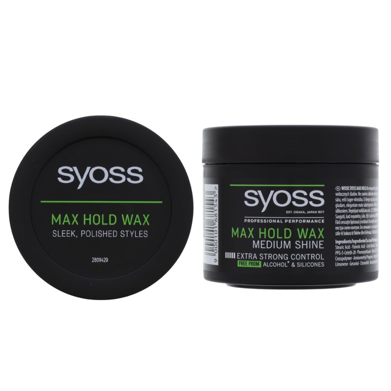 2 x Syoss Max Hold Wax Syling Wax Extra Strong
