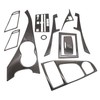 NLQR 11pcs Carbon Fiber Full Interior Set Kit Cover Trim